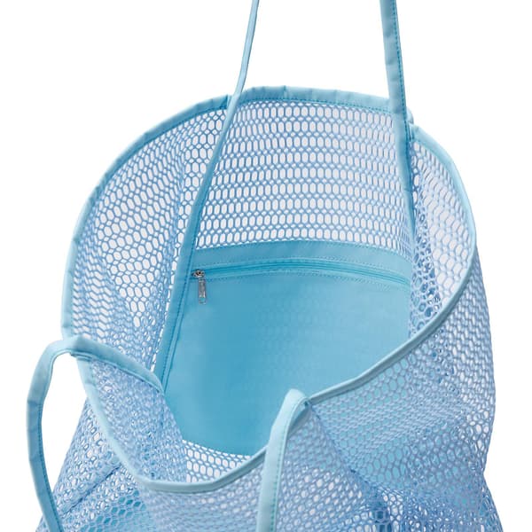Mesh strandveske for kvinner skulderveske – ls blue