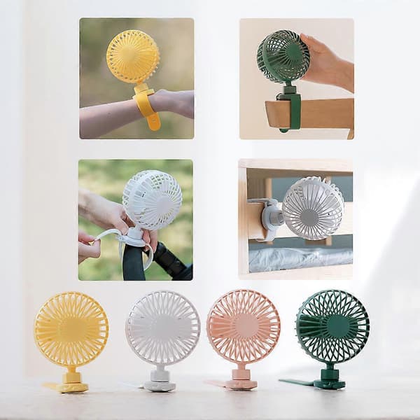 Ventilator Tilføj Røgelse Bærbar Udendørs Universal Justering Lydløs Opladning Mini Usb Lille Ventilator Pink Pink