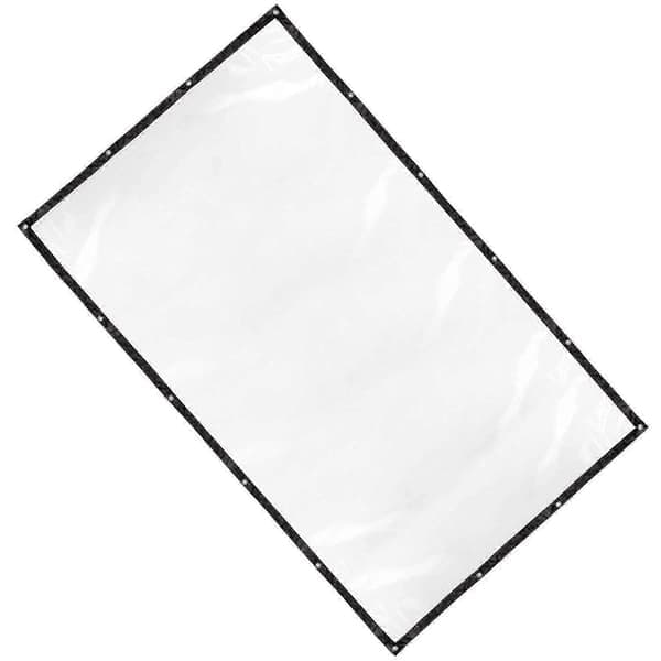 Vedenpitävä kirkas PVC-pressu, raskas läpinäkyvä pressu terassin pohjakansi 150*250cm