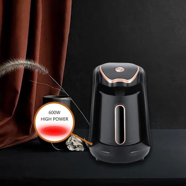600W Elektrisk Tyrkisk-Arabisk-Gresk Kaffetrakter, Automatisk Mokkabrygger med EU-plugg—ls