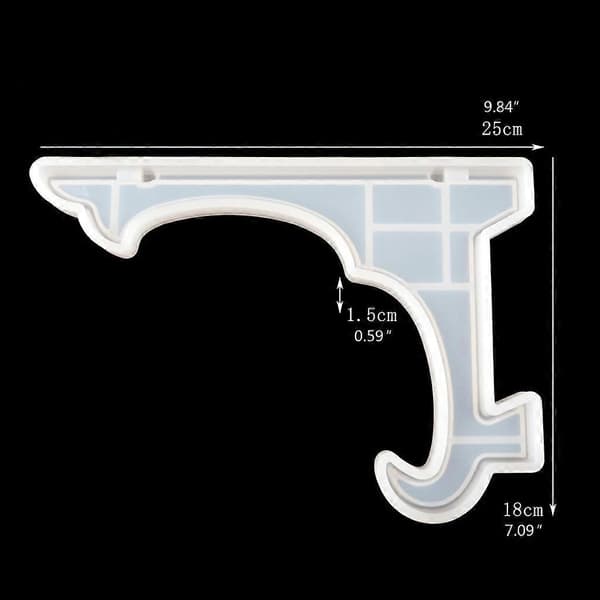 2 st 10 tums silikonform fotoramform fin displayställform – ls A