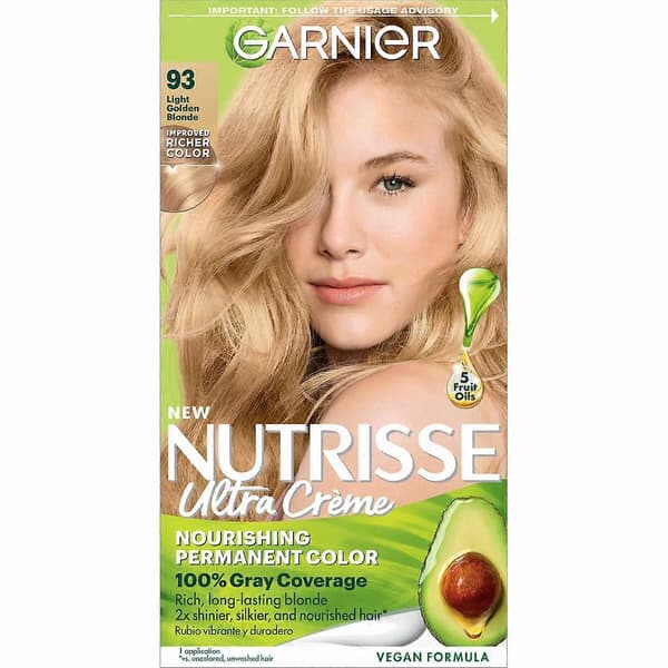 Nutrisse nærende permanent hårfarvecreme, 93 lys gyldenblond – ls