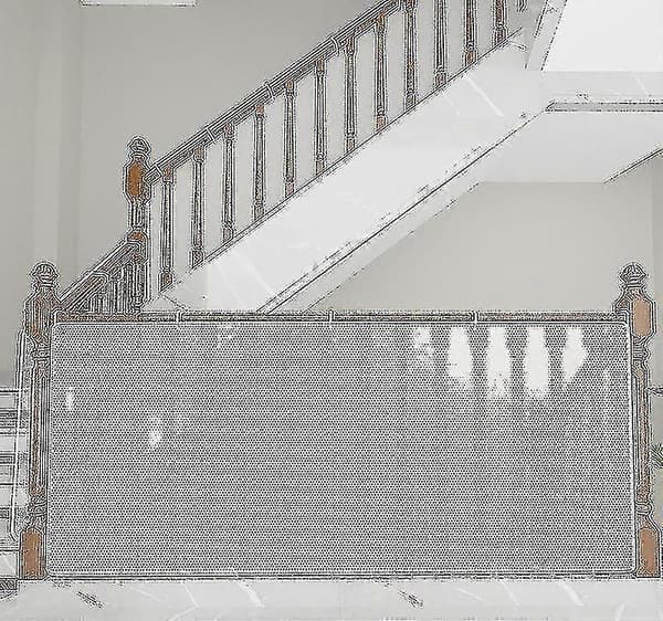 Barnskyddsnät Trappskyddsnät Säkerhetsrepnät Balkongskyddsnät Thicken white 2m*78cm