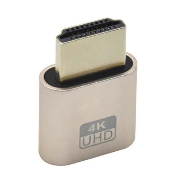 -kompatibel virtuel skærm 4k Ddc Edid Dummy Plug Edid Display Cheat virtuel Plug -kompatibel Dumm—ls