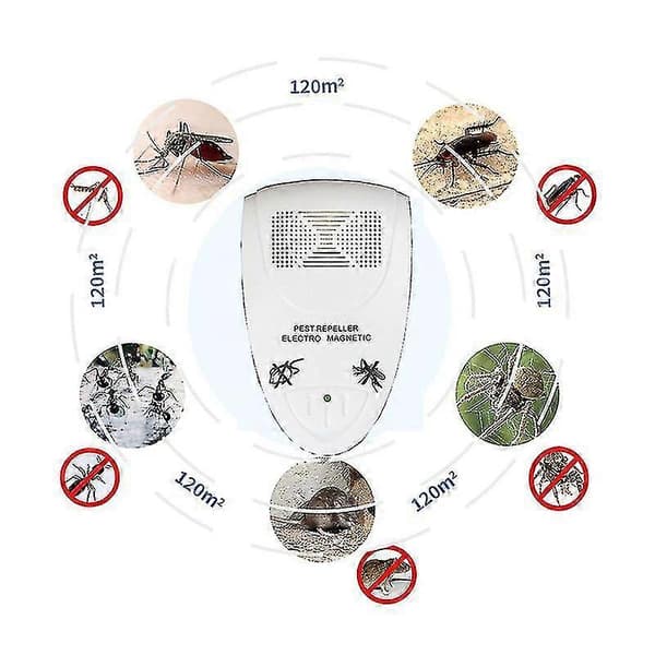 Insektmiddel Ultralyd Flagermusmiddel Musemiddel 2-pak - Afviser flagermus inden for 72 timer white