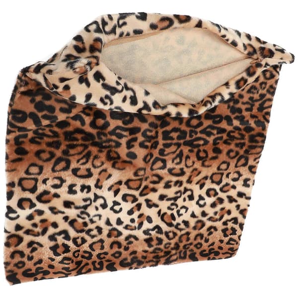 Kvadratisk/Rektangulär Leopard Djurtryckt Fylld Kudde Kort Plyschfyllning Örngott För Matsal Köksstol Baksäte 01