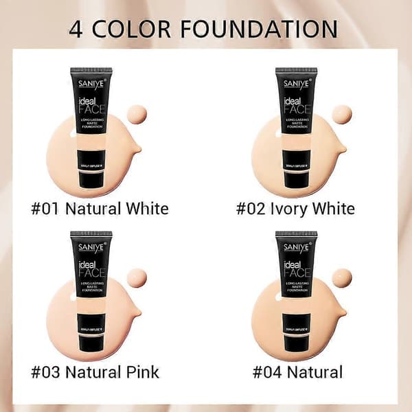 Mat flydende foundation til porer—ls Natural White