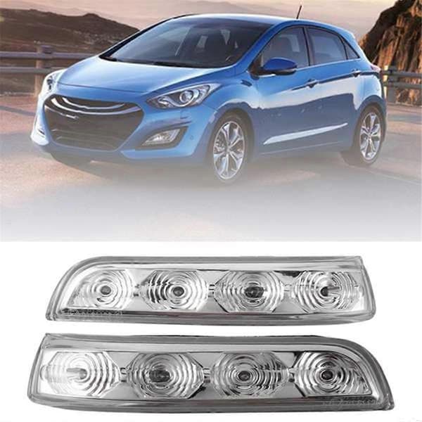 Bil Sidespejl Blinklys Lampe Dæksel til Hyundai I30 2009-2012 Biltilbehør—ls Left