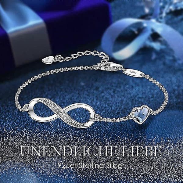 Infinity Hjerte Armbånd Dame Hjerte Symbol Armbånd For Evig Kærlighed—ls