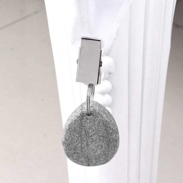 Tablecloth Weights - Tablecloth Clips - 4 pcs - Grey