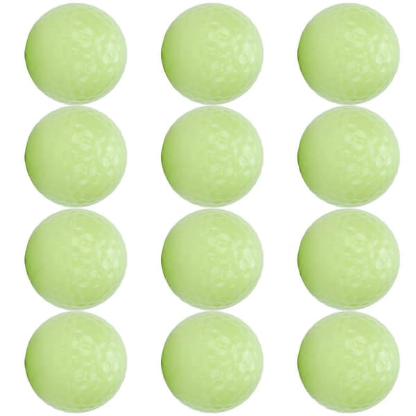 12 stk. Selvlysende Golfbolde Lysende Natgolf Flydende Bolde Selvlysende i Mørket til Natsport
