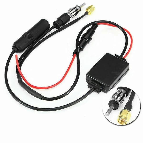 universal dab fm am bilantenne splitter adapterkabel digital radioforstærker —ls