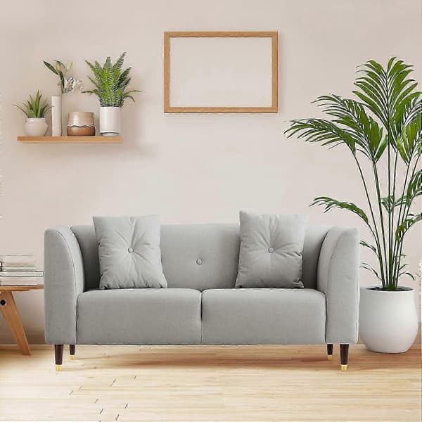 Gullbelagte 10 cm tremøbelben, sett med 4 for sofaskap og kommode Brun Brown 6 Inch