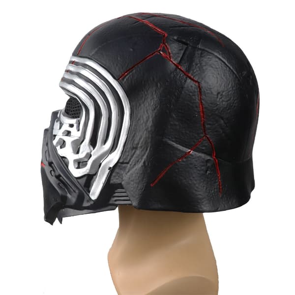 Vader Kylo Ren Hjelm Latexmaske med Arr