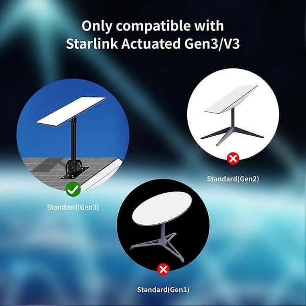 Til Starlink Gen 3-kabel, erstatning for standard V3-kabel, vandtæt Ethernet-kabel 30ft Harmaa 30 jalkaa