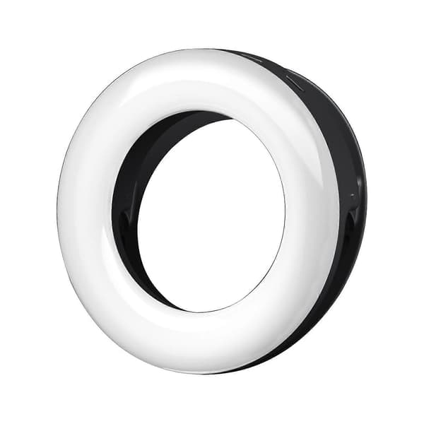 Mobil Selfie Lys USB LED Ringlys 3 Farvetemperaturer Til Selfie Møder Indholdsskabelse Sort[ls] Black