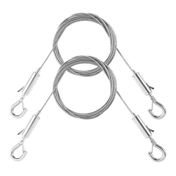 2 stk. fotoramme-snor justerbart billedophængssæt holdbart rustfrit stålreb til spejle, rammer, lamper – ls 3M 2pcs