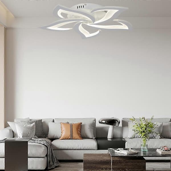 Fjärrkontroll Taklampa för Sovrum Vardagsrum Modern LED Dimbar Lampa med Minnesfunktion—ls