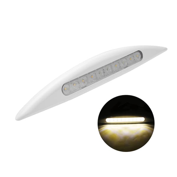 12V 5W Bil LED Vanntett Utendørs Veranda Markiselampe Gult Lys Hvit