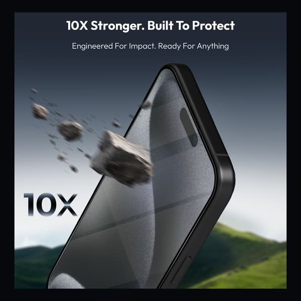2-Pack iPhone 15 Pro Max Skärmskydd - Härdat Glas | [Automatisk Installation] - Bubbelfritt