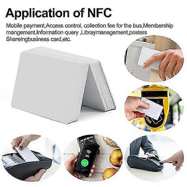 100 stk. NFC 215-kort til trådløs dataoverførsel og -lagring