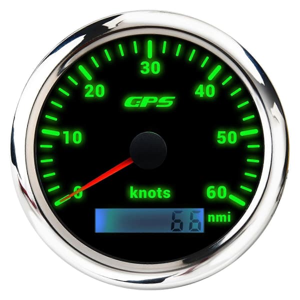 85 mm GPS-venemittari 0-60 solmua 7-värisellä taustavalolla GPS-matkamittari veneisiin ja jahteihin—ls