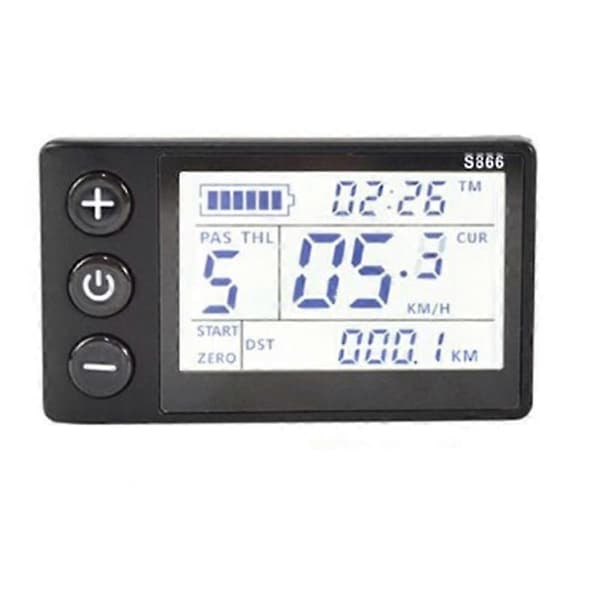 Elektrisk Sykkel LCD Display Meter Kontrollpanel med Vanntett Plugg Elektrisk Sykkel Display 2024THO—ls