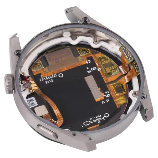 KOMPATIBEL LCD-skærm og Digitizer Fuld Samling Med Ramme til Huawei Watch 3 Pro (Sølv) Silver