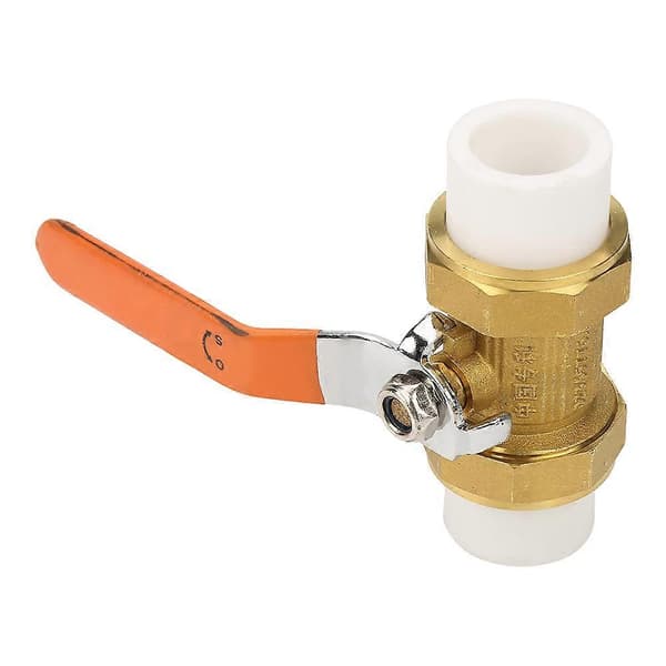 Messingrørkugleventil med dobbelt PPR-varmesmeltningsfitting 1\"BSP DN25