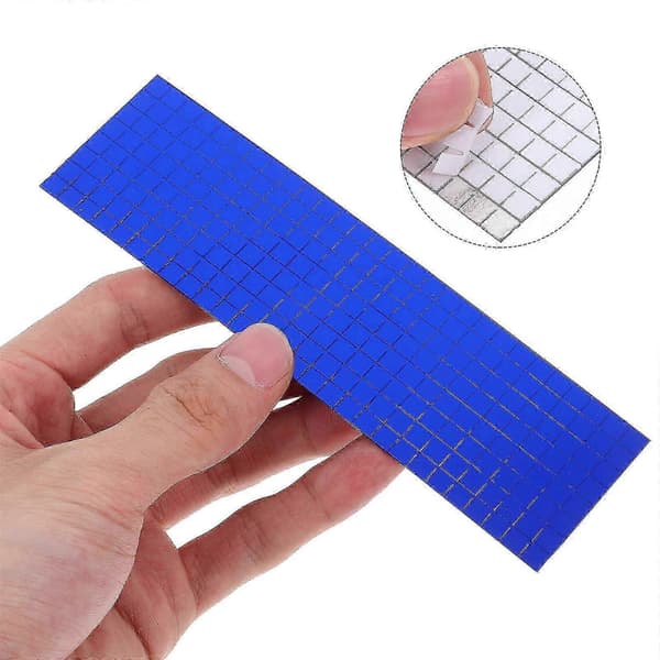 6 ruller selvklebende mosaikkdekaler DIY-materiale blå Blue 100.00X4.00X0.10CM