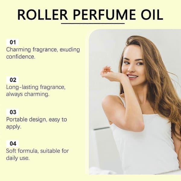 Langvarig vanilje roll-on parfyme for par - Bærbar, elegant duft