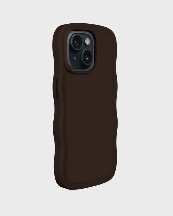 holdit Kompatibel med iPhone 15 / 14 / 13 Skal Wavy Chocolate 55