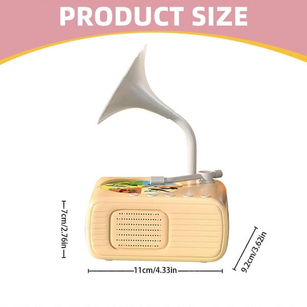 Interaktiv barnplatespiller: Musikk og historier på flere språk A4 A4