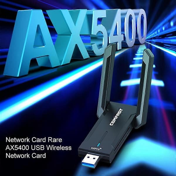 COMFAST 972AX 5400Mbps WiFi6 Free Drive USB trådløst netværkskort Not Specified