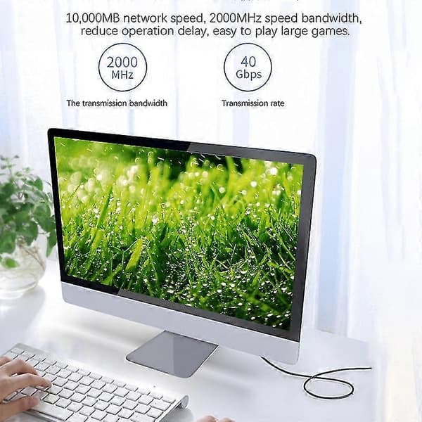 Cat 8 Ethernet-kabel Lan Netværk Cat8 Rj45 Hastighed Netværkskabel 40gbps 32awg Til Router Modem (2m)—ls
