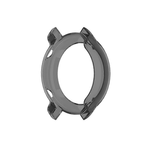 För Huami Amazfit GTR 47mm TPU Halvfodral Klockfodral Transparent Black