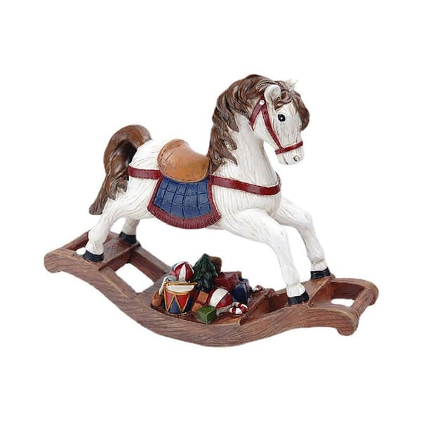 Julehestefigur Dyreskulptur Dekormodell Gaveartikler til barn Gutter Jenter Bursdagsgave Multicolor