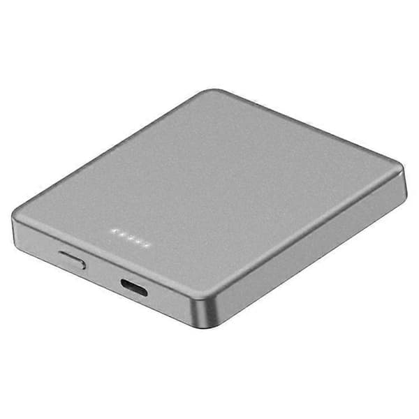 E30 5000mAh magnetisk absorbert 15W trådløs ladebank PD + QC 20W batteripakke Grey