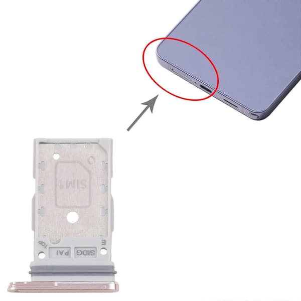 Til Samsung Galaxy S26+ SM-S947B KOMPATIBEL SIM + SIM-kortbakke Gold