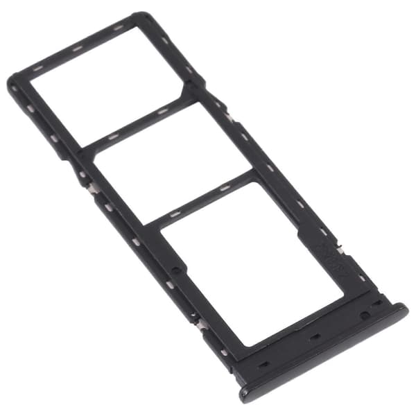 För Tecno Spark Go 2022/Spark 6 Go SIM-kortfack + Micro SD-kortfack Black