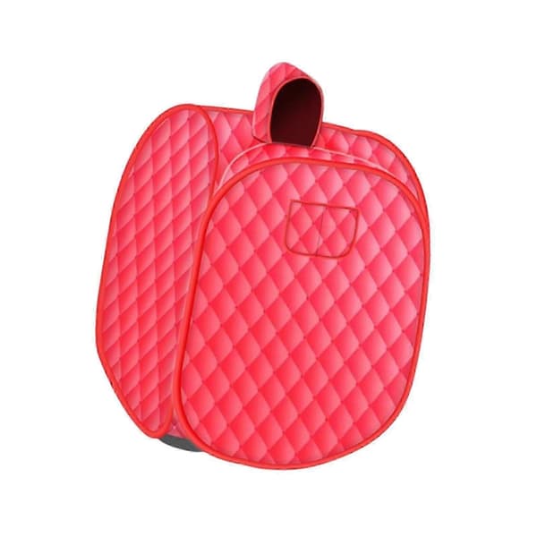 Portable Steam Sauna Tent Compatible with Home Use, Foldable Full Body Steamer with Adjustable Temperature - Good Red