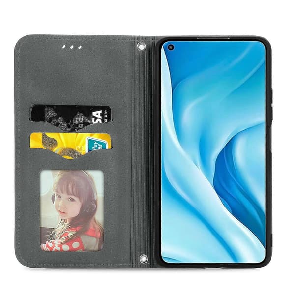 Mobildeksel til Xiaomi Mi 11 Lite Magnetisk Kompatibel med Sailskin Etui Støtsikkert - Grå