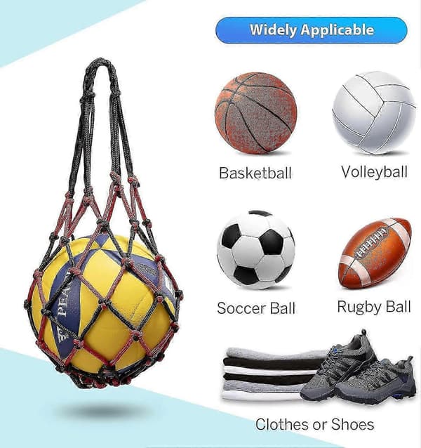 Mesh boldtaske, holdbar mesh snøre sportstaske stor mesh nettaske