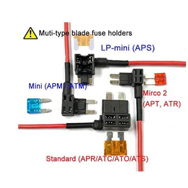 12 kpl 12V-24V 20A Mini-sulakepesä autoon lisäpiireillä