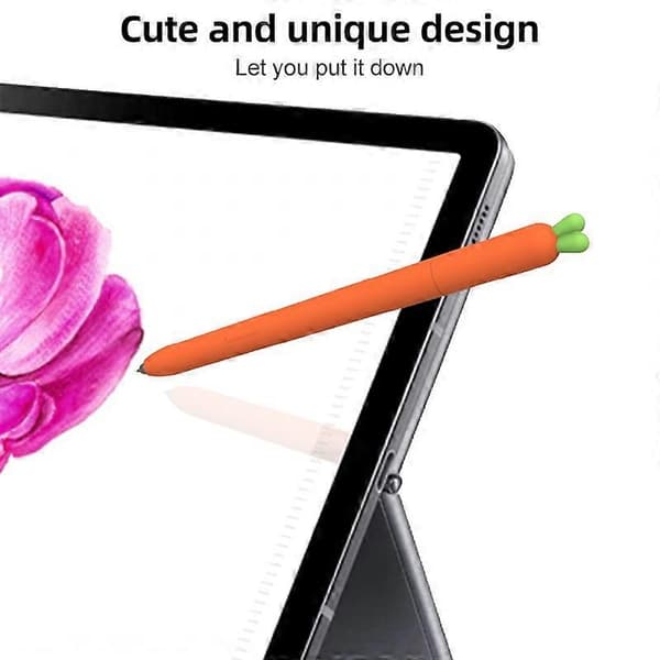 Sød gulerod flydende silikone beskyttelsescover til Samsung Galaxy Tab S6 Lite Orange