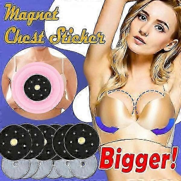Magnet brystforstørrende lapper Brystforstørrelse Essensiell massasje Brystpleie—ls 8pcs