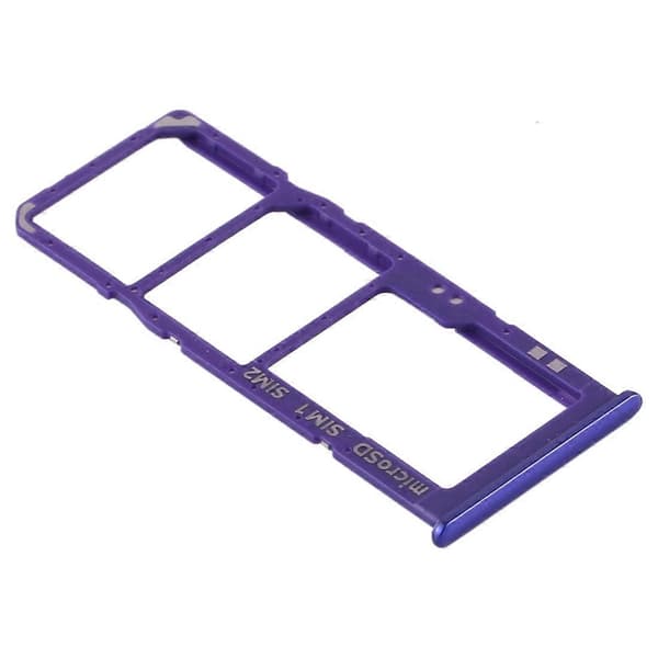 Til Samsung Galaxy A30s SIM-kortbakke + Micro SD-kortbakke Blue