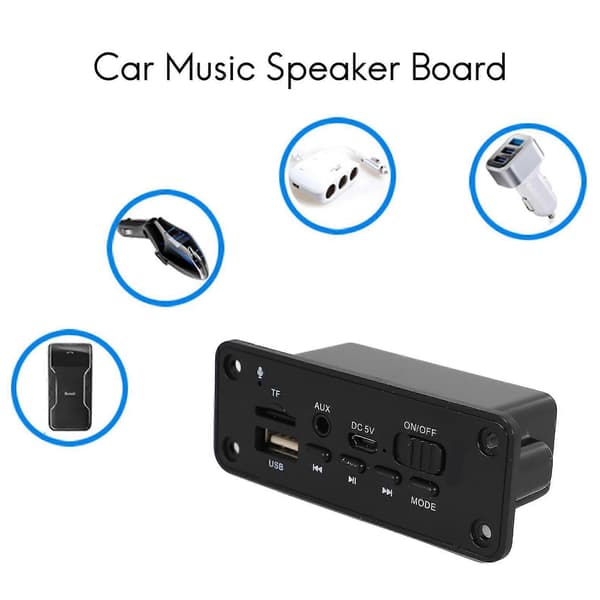 Håndfri Mp3-afspiller Dekoderkort 2 X 3w Forstærker Dc 5v Mp3 Wma Trådløs Bluetooth 5.0 Dekoder B—ls