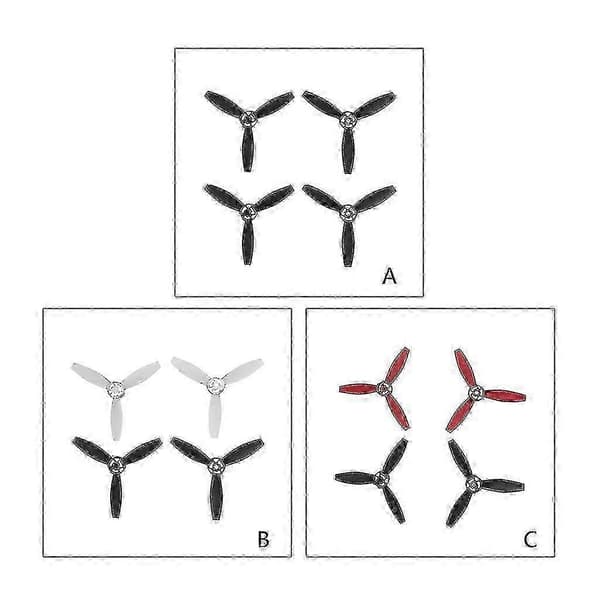 4-delt langt propellsett for Parrot Bebop 2 Drone & FPV 2.0 Quadcopter—ls 4 Black