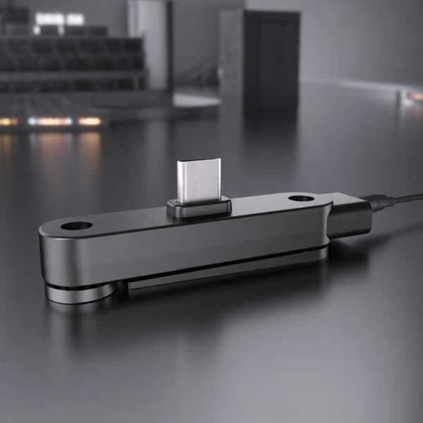 Snabbladdande 240W Mobiltelefonhållare Typ C-port Hållbarhet ABS-ram Silver silver